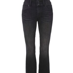 Cabi Black High Low Crop Jeans